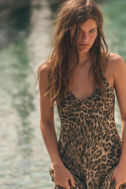 Sienna Leopard Maxi Dress