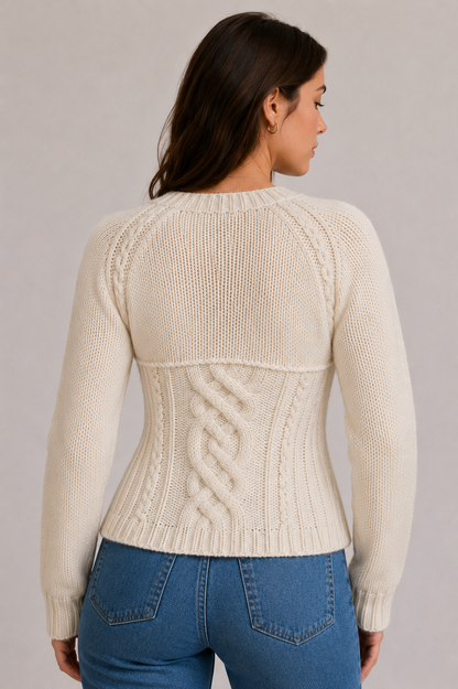 Evelyn Reversible Knit Sweater