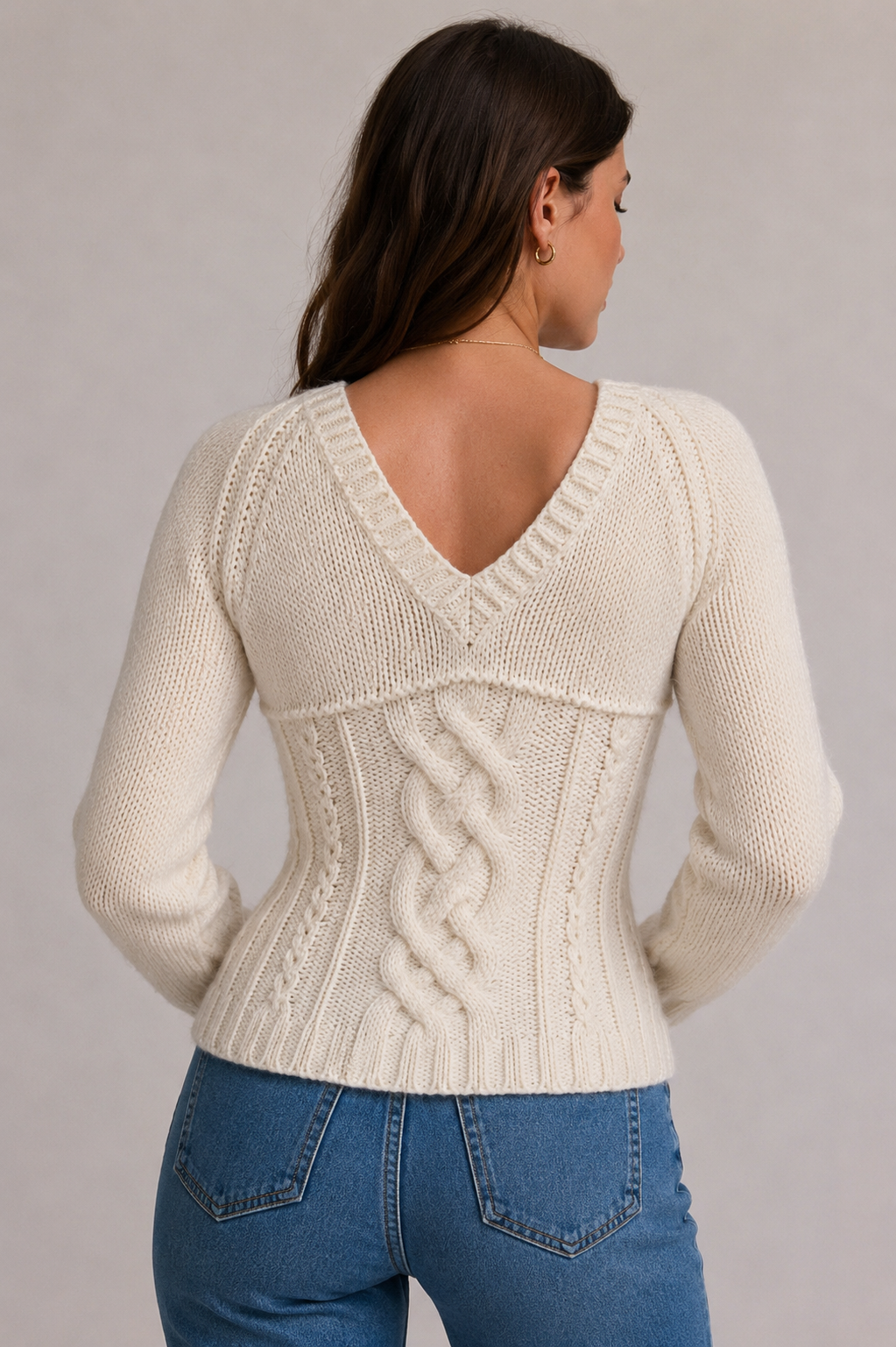 Evelyn Reversible Knit Sweater