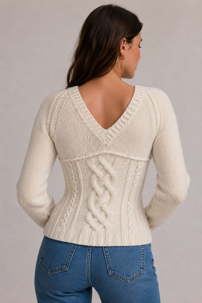 Evelyn Reversible Knit Sweater