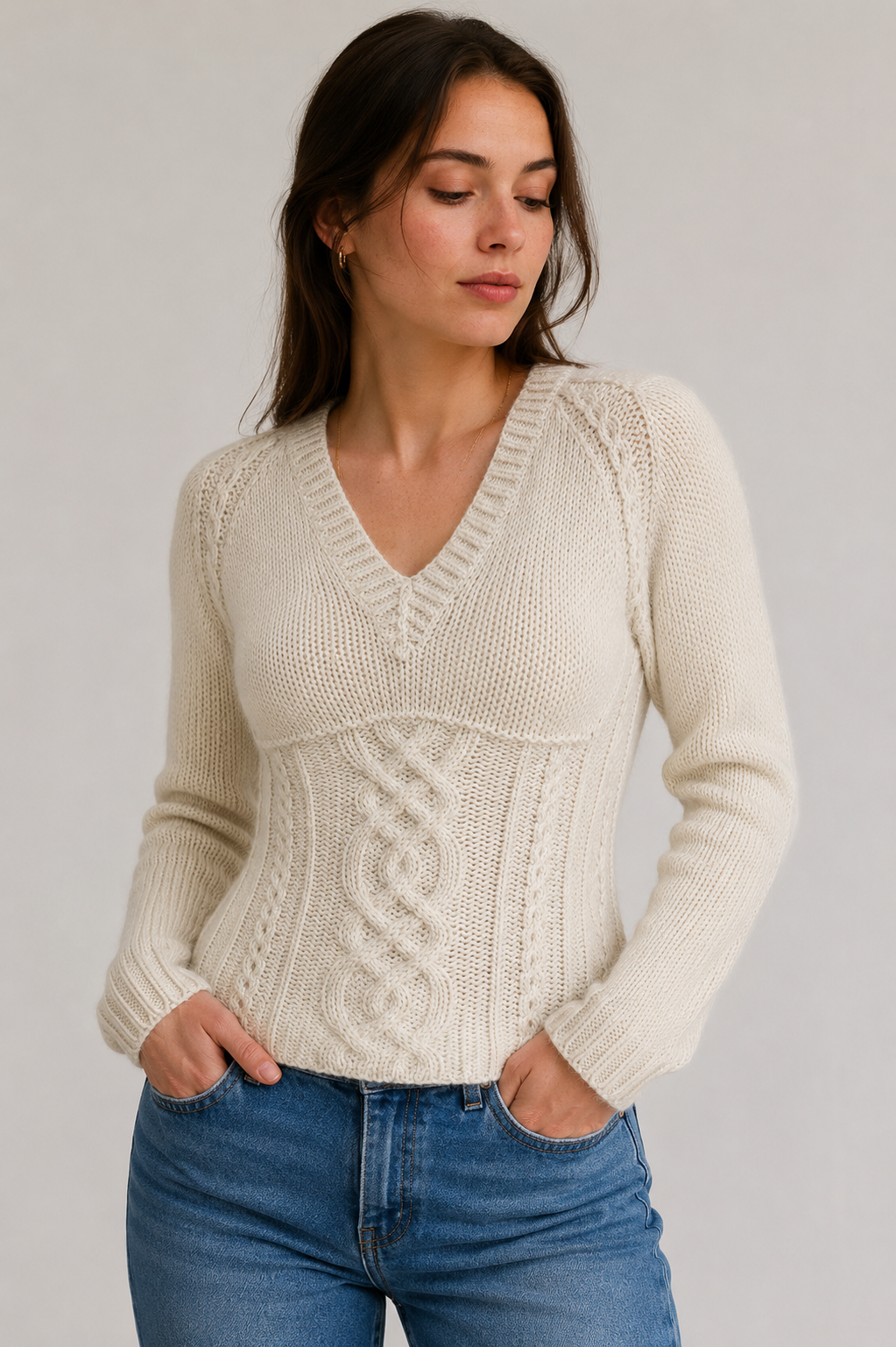 Evelyn Reversible Knit Sweater