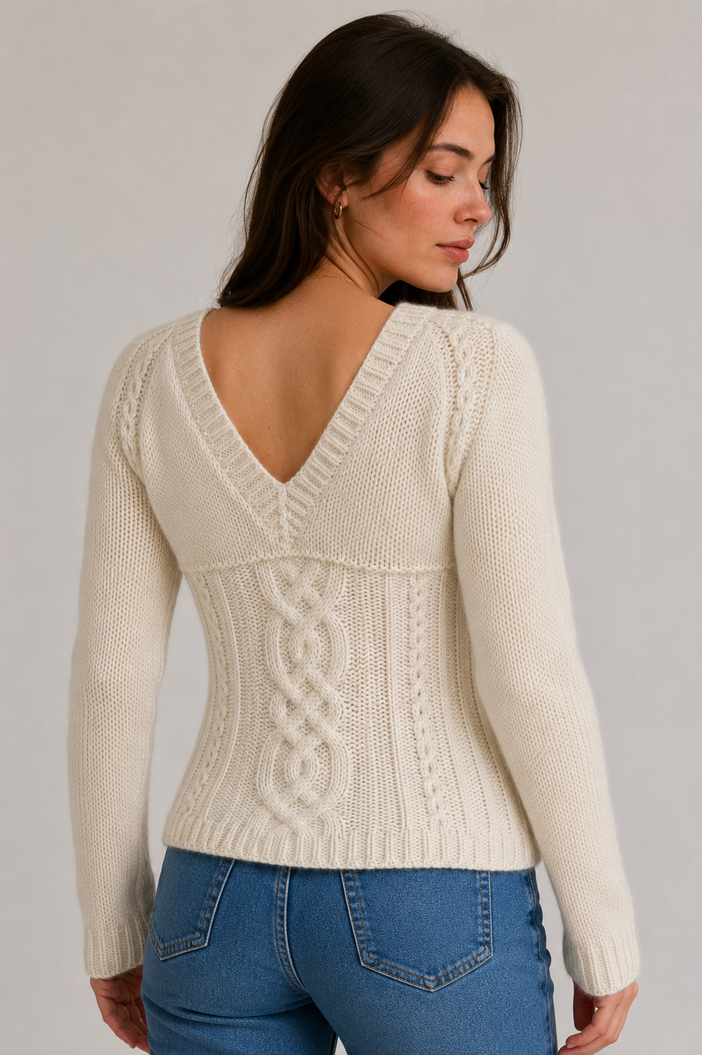 Evelyn Reversible Knit Sweater